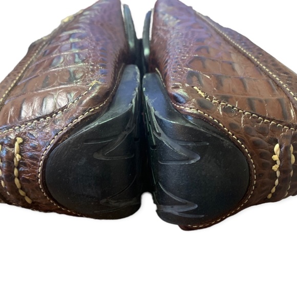 David Spencer Cortez Twin Gore Driving mocs Croco 8.5 - Picture 9 of 12